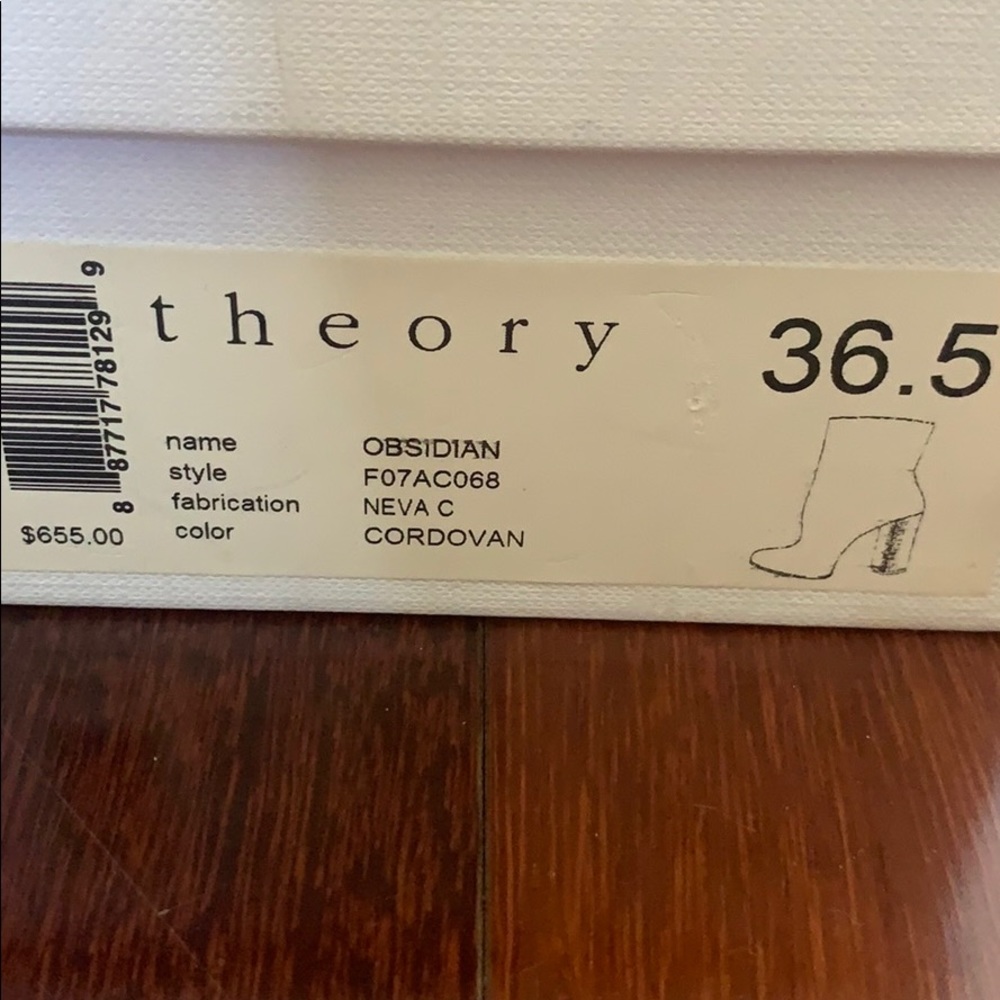 🆕Theory | Obsidian Burgundy High Heel Boot NIB - Picture 8 of 8